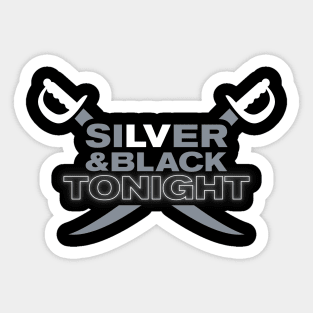 Silver and Black TONIGHT Sticker